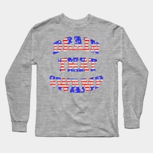 Red White Blue DRAIN THAT SWAMP Long Sleeve T-Shirt